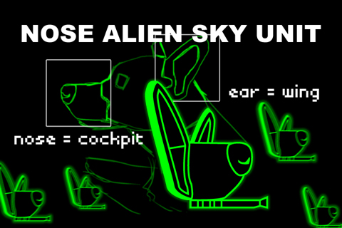 nose alien sky unit